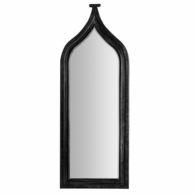 Oglinda neagra din lemn 61x161 cm Riesi Vical Home