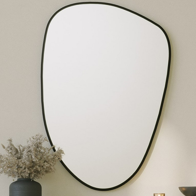 Oglinda neagra din lemn 61x91 cm Dream The Home Collection