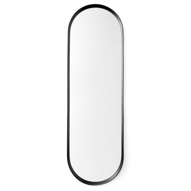 Oglinda ovala neagra din aluminiu 40x130 cm Norm Audo Copenhagen