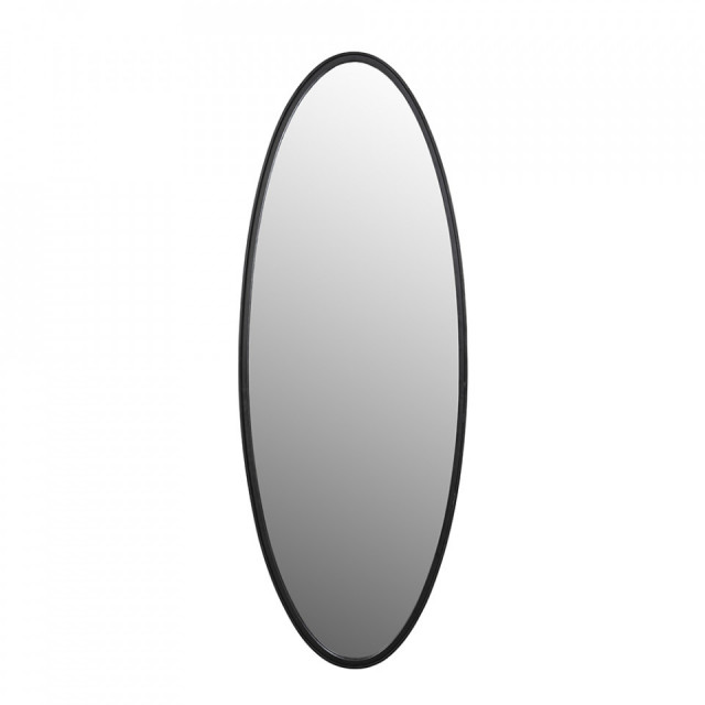 Oglinda ovala neagra din metal 60x160 cm Matz The Home Collection