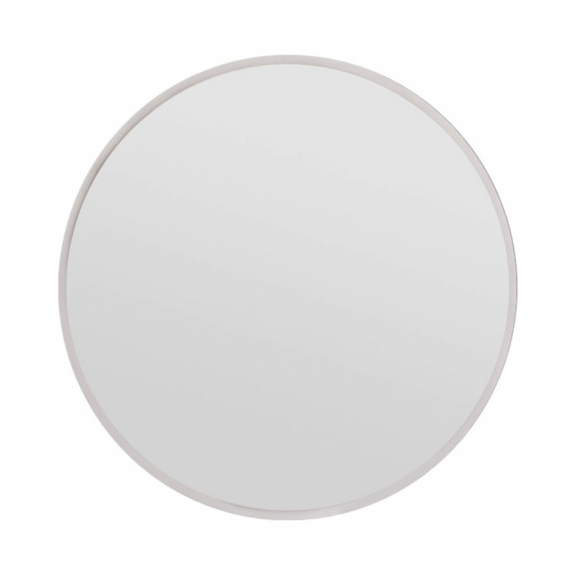 Oglinda rotunda alba din lemn 60 cm Ozze The Home Collection