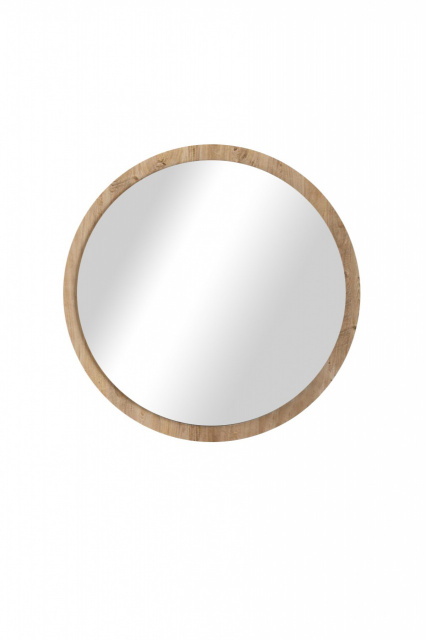 Oglinda rotunda maro din lemn 45 cm Mv-At The Home Collection