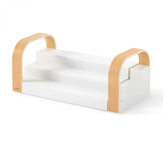 Organizator pentru condimente alb/crem din plastic Bellwood Deco Umbra