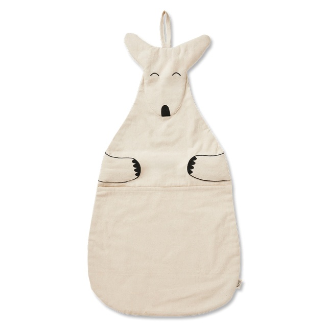 Organizator perete crem din bumbac Kangaroo Ferm Living