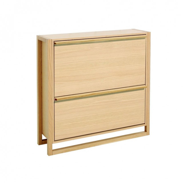 Pantofar maro din lemn NewEst Two Wide Woodman