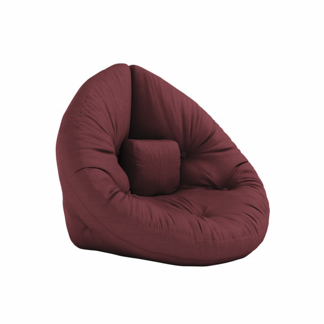 Perna de podea rosu bordo din bumbac 75x150 cm Nido Mini Sit Karup Design