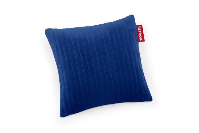 Perna patrata albastra din catifea 45x45 cm Hotspot Fatboy