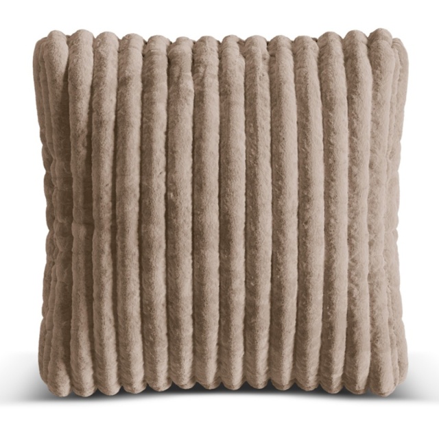 Perna patrata maro deschis din catifea 40x40 cm Martina Corduroy Micadoni