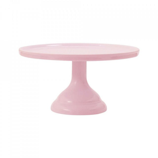 Platou cu picior roz din melamina 23 cm Cake A Little Lovely Company