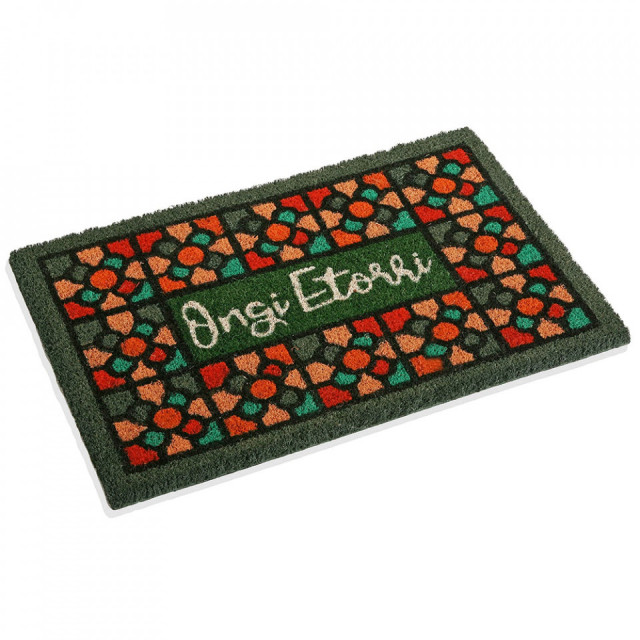 Pres pentru intrare dreptunghiular multicolor din fibre de cocos 40x60 cm Tiles Versa Home