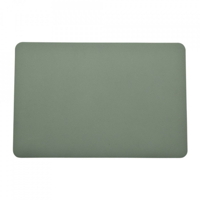 Protectie masa dreptunghiulara verde din piele ecologica 30x45 cm Semur The Home Collection