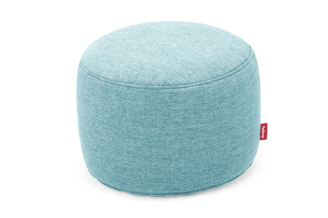Puf rotund exterior albastru din textil 50 cm Point Fatboy