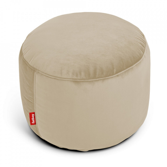 Puf rotund maro camel din textil 50 cm Point Fatboy