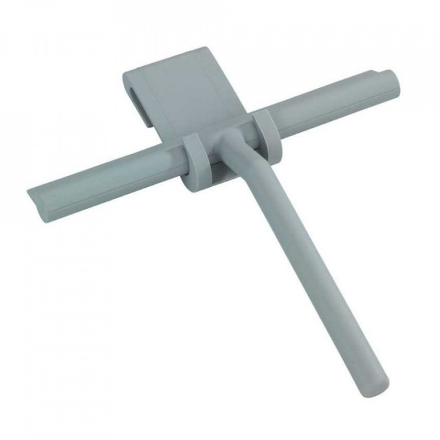Racleta cu suport gri din silicon si inox Mola Wenko