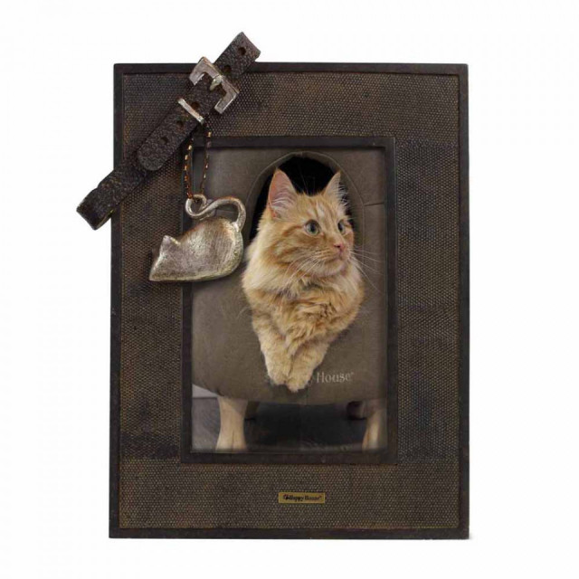 Rama foto maro din polirasina 19x24 cm Collar Cat Happy-House