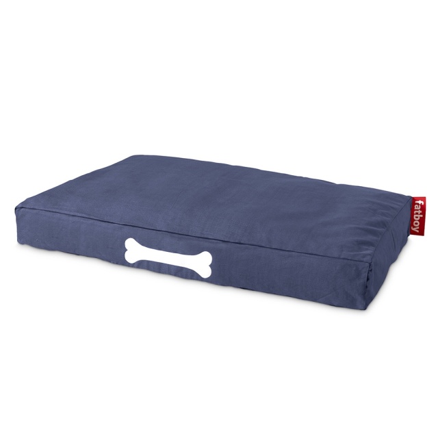 Saltea albastra pentru caini din bumbac 80x120 cm Large Doggielounge Fatboy