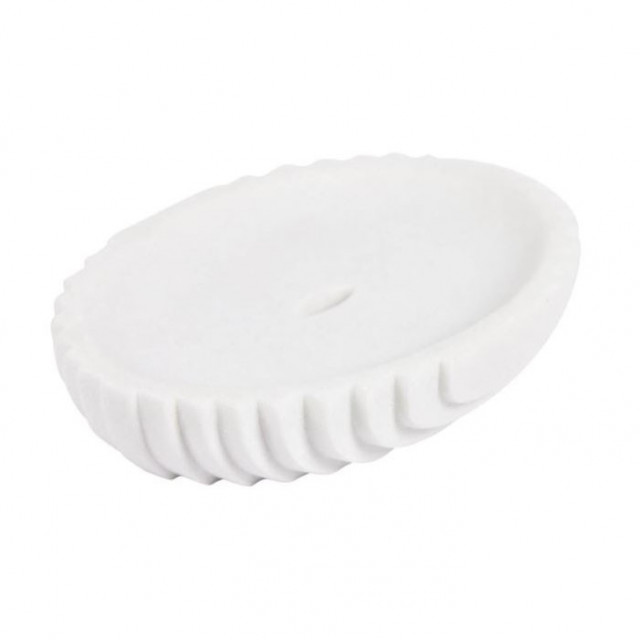 Savoniera alba din polirasina 7 cm Ateneas Kave Home