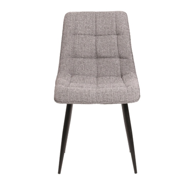 Scaun dining gri din textil Chic The Home Collection