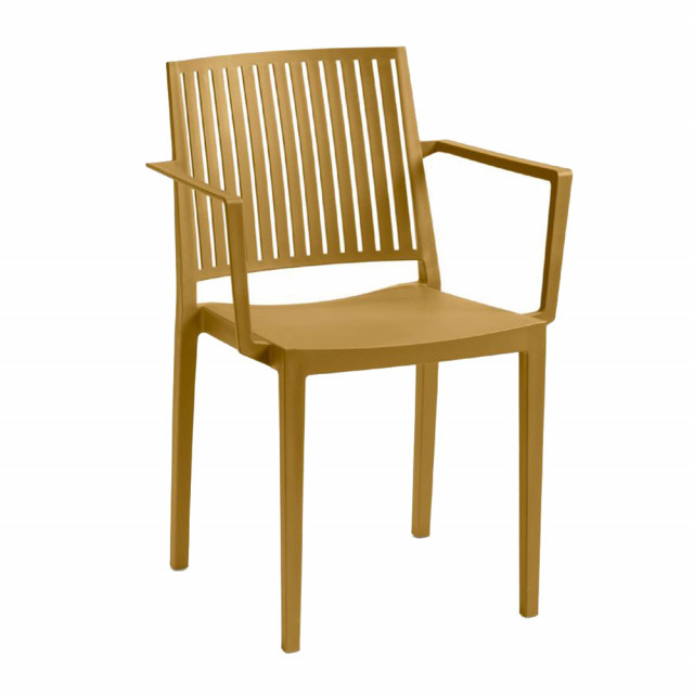 Scaun dining maro camel din polipropilena Bars Sero Rojaplast