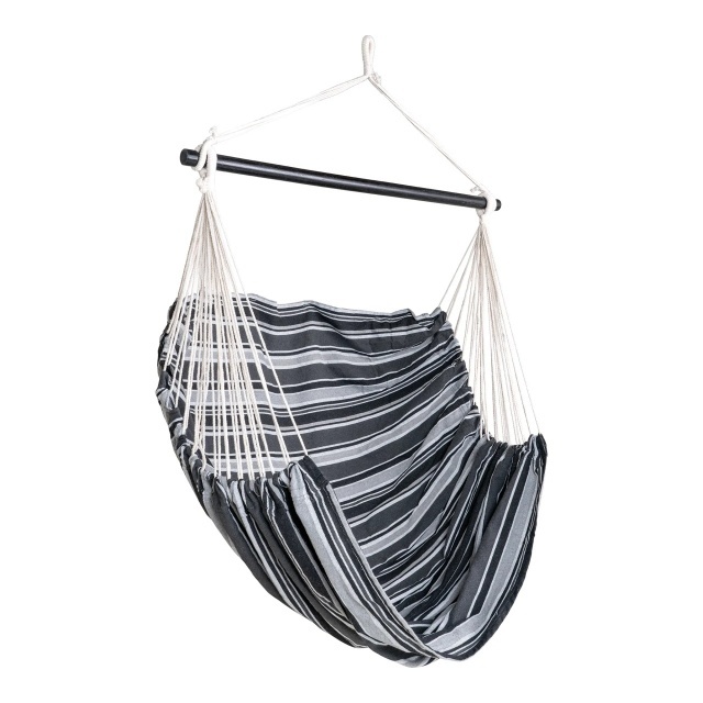 Scaun suspendat gri/negru din textil Lamia House Nordic