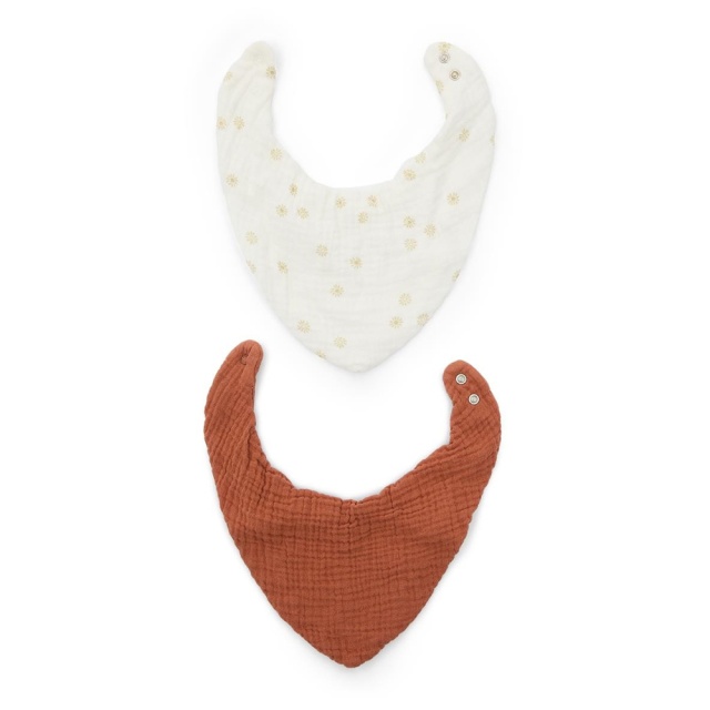 Set 2 bavete multicolore din bumbac Olna Kave Home