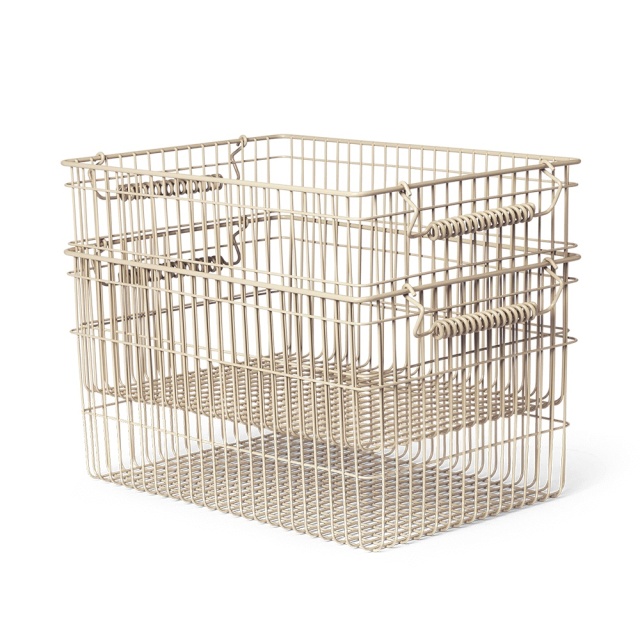 Set 2 cosuri crem din metal Cala Ferm Living