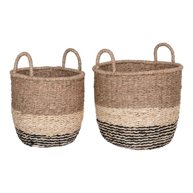 Set 2 cosuri multicolore din fibre naturale Lima House Nordic