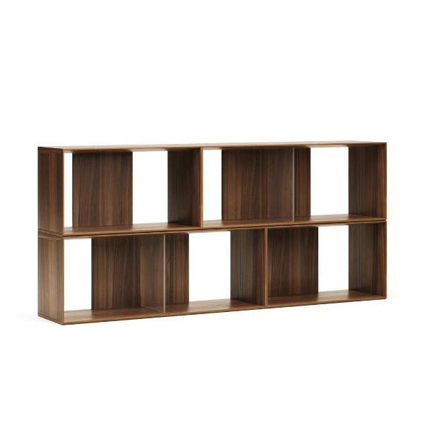 Set 4 etajere modulare maro 76 cm Litto Walnut Kave Home