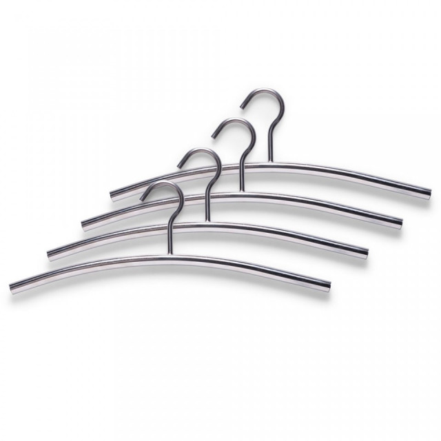 Set 4 umerase argintii din inox Stainless Hanger Zeller