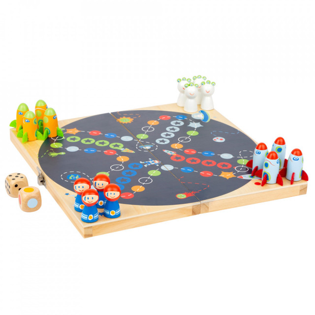 Set de joaca multicolor din lemn Space Game Board Small Foot