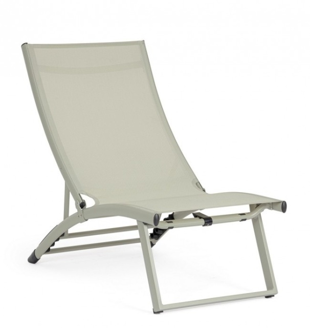 Sezlong albastru deschis din textil Taylor Lounge Bizzotto