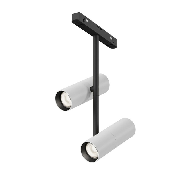 Spot alb/negru din metal cu LED Elti Duo Exility DS Maytoni