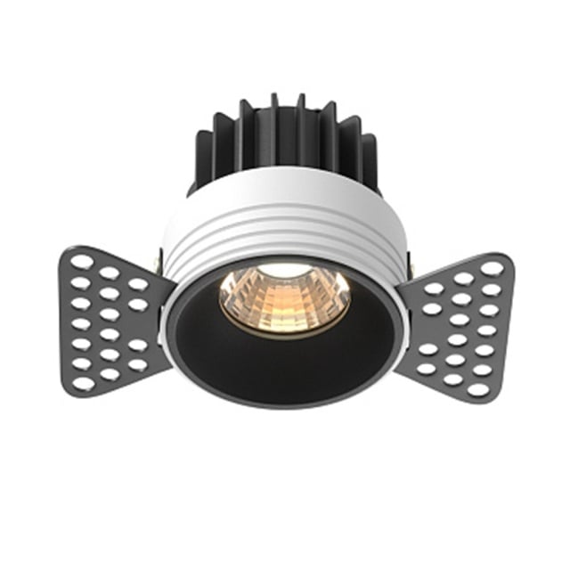 Spot negru din metal cu LED Downlight Round Maytoni