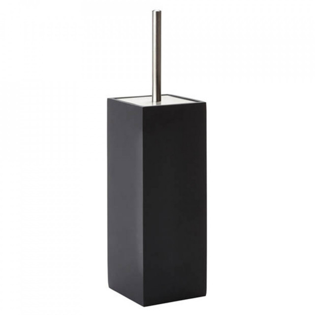 Suport perie toaleta negru din plastic Moon Aquanova