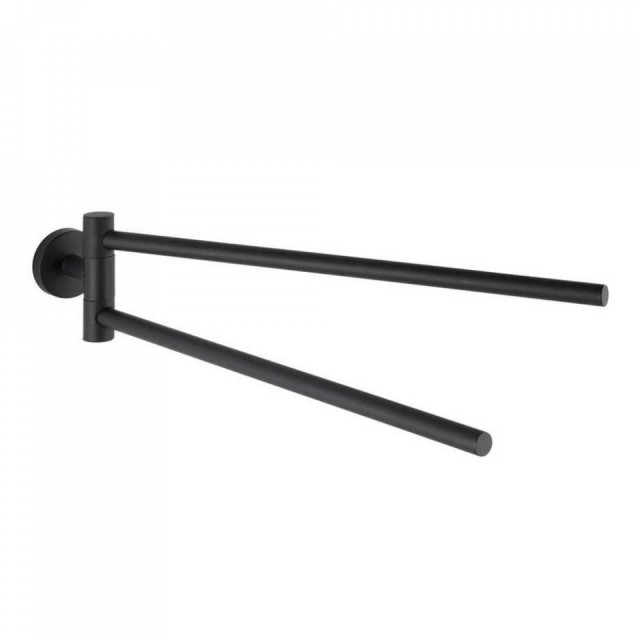 Suport prosoape negru din metal 43 cm Bosio Wenko