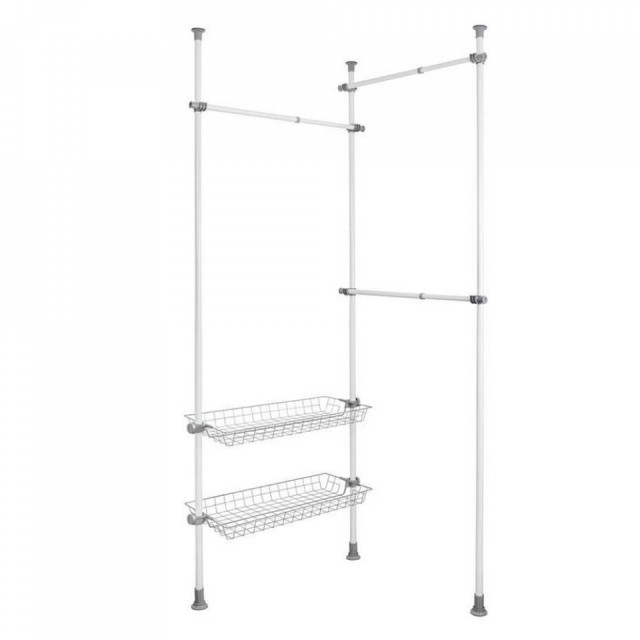 Suport umerase alb/gri din metal 300 cm Herkules Duo Wenko