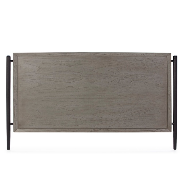 Tablie pat gri/neagra din lemn 190 cm Fagora Thai Natura