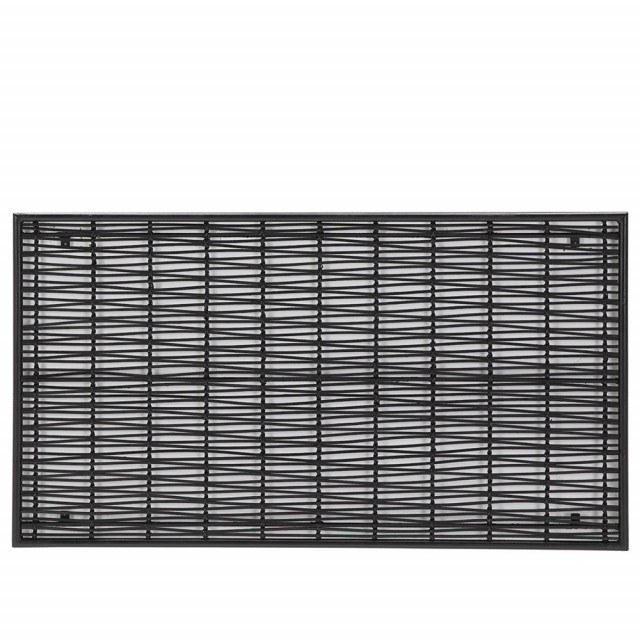 Tablie pat neagra din lemn 160 cm Catania Thai Natura