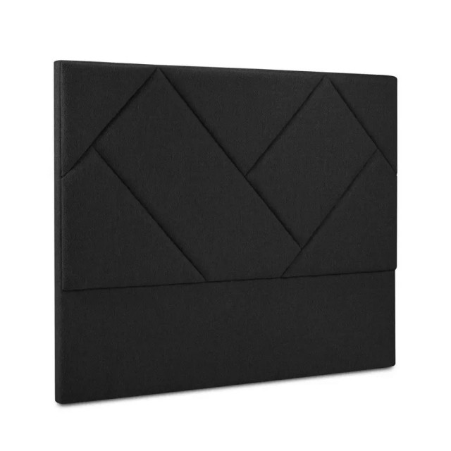 Tablie pat negru din textil 160 cm Arkose Besolux