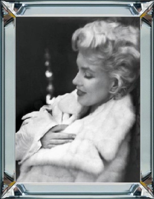 Tablou alb/negru din sticla 50x60 cm Marilyn 6 Ter Halle