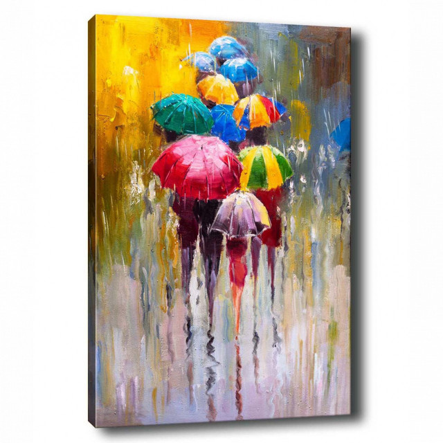 Tablou multicolor din fibre naturale 50x70 cm Umbrella The Home Collection
