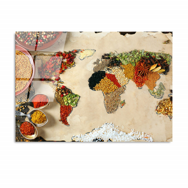 Tablou multicolor din sticla 50x70 cm Spices The Home Collection