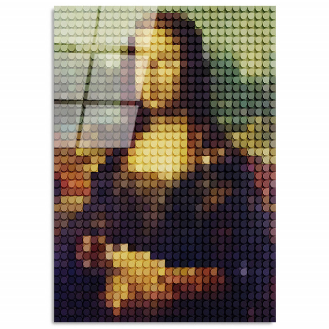 Tablou multicolor din sticla 70x100 cm Mona Lisa The Home Collection