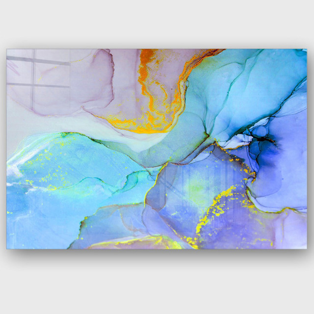 Tablou multicolor din sticla 70x100 cm Xerra The Home Collection