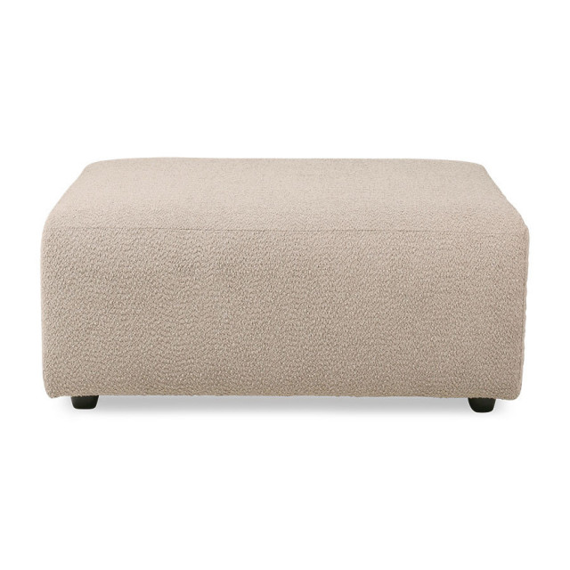 Taburet dreptunghiular grej din textil 94x94 cm Jax HKliving
