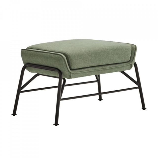 Taburet pentru picioare verde/negru din textil Sadira Teulat