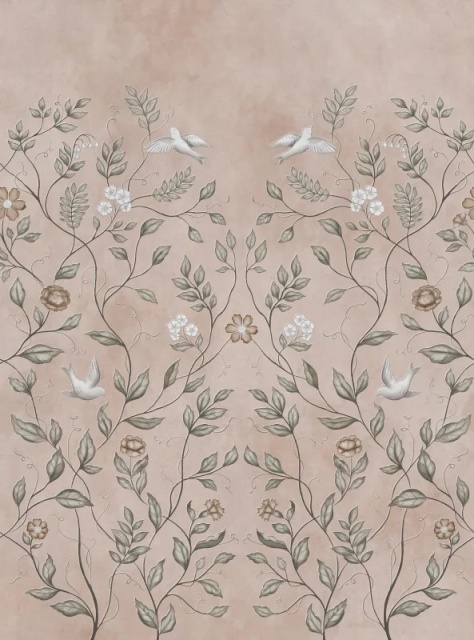Tapet crem din hartie Serene Garden Path Rebel Walls