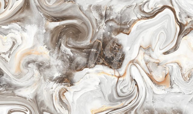 Tapet multicolor din hartie cu fibre de nailon Marble Swirl Rebel Walls