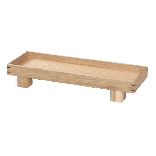Tava dreptunghiulara maro din lemn 12x36 cm Bon Ferm Living