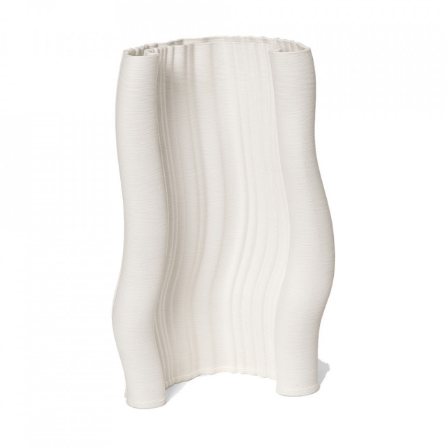 Vaza alb antic din ceramica 30 cm Moire Ferm Living